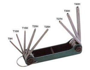 8-TEILIGER KLAPPBARER TORX-SCHRAUBENDREHERSATZ 8PK-021L T/PROSKIT