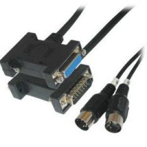 MIDI CABLE DB15M to DB15F & DIN5M2