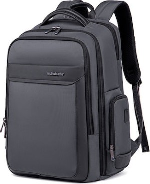 ARCTIC HUNTER τσάντα πλάτης B00544 με θήκη laptop 17, 40L, USB, γκρι