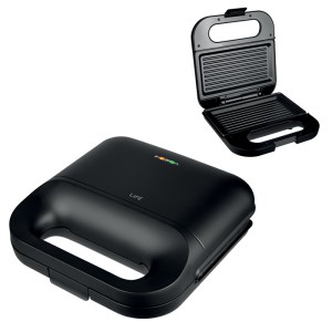 LiFE TOSTAKI Flat Black Series Τοστιέρα με αντικολλητικές grill πλάκες, 750W