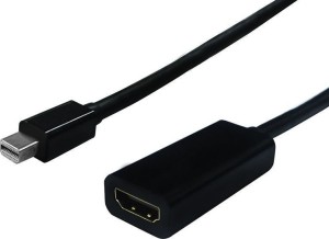 S3207-10 Adapter Mini Displayport Stecker auf HDMI Buchse Schwarz