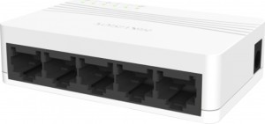 Conmutador Hikvision DS-3E0105D-E L2 no administrado con 5 puertos Ethernet
