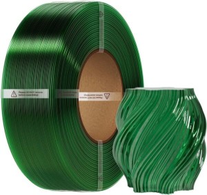 Creality CR-PETG Transparent Green - No Reel 3D Printer Filament, Hard Glossy, Tensile 49MPA, 1 kg