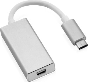 Roline 12.03.3225 Adapter USB 3.1 Typ-C Stecker auf Mini Displayport 1.2 Weiß