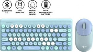 Alcatroz 2.4G kabellose Maus und Tastatur Jellybean A3000 Aqua – (A3000A)