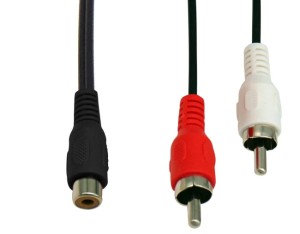 ΚΑΛΩΔΙΟ ΗΧΟΥ 1 RCA ΘΗΛΥΚΟ ΣΕ 2 RCA ΑΡΣΕΝΙΚΑ 0.25m OD2.8 RC037A BAG OWI