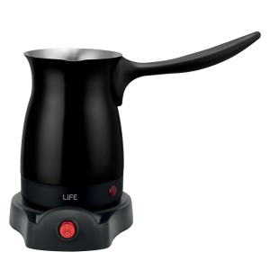 LiFE ΜΕ ΟΛΙΓΗ Flat Black Series Ηλεκτρικό μπρίκι με αισθητήρα υπερχείλισης, 800W