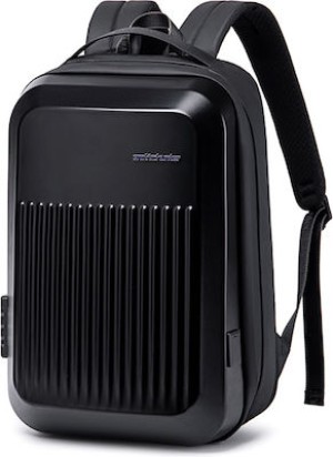 ARCTIC HUNTER τσάντα πλάτης B00487 θήκη laptop 15.6, λουκέτο TSA, μαύρη