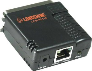 Server di stampa Longshine 100 Mbit 1x USB, LCS-PS101-B