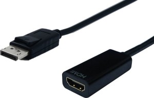 S3204-10 Adapter Displayport 1.2 Male to HDMI Female Μαύρο