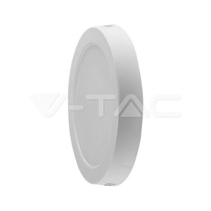 V-TAC VT-60012 SKU 7874 12W LED Επιφανειακό Πάνελ Backlit στρογγυλός Φυσικό λευκό 4000K