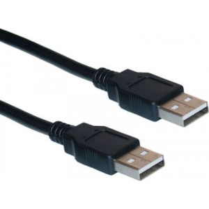 Powertech USB 2.0 Cable USB-A male - USB-A male Μαύρο 1.5m CAB-U015