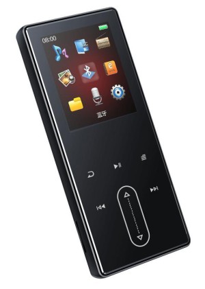 RUIZU MP3-Player D22-8GB mit Lautsprecher, 1.8, 8GB, BT, griechisches Menü, schwarz