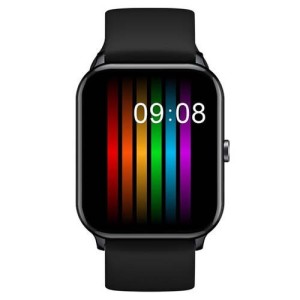 Reloj inteligente QCY GTC de 46 mm con osciloscopio (negro)