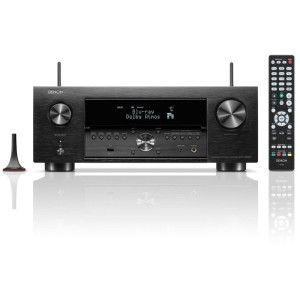 Denon AVC-X4800H Home Cinema Amplifier 4K/8K 11.2 Channels 125W/8Ω 165W/6Ω with HDR and Dolby Atmos Black Color