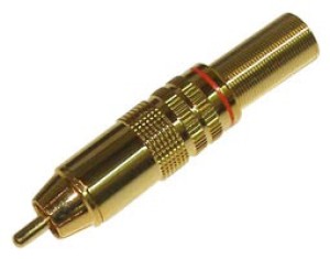 RCA ΑΡΣΕΝΙΚΟ ΚΑΛΩΔΙΟΥ ID10mm ΕΠΙΧΡΥΣΟ ΚΟΚΚΙΝΟ RP1462G ULTIMAX