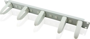 Value Cable Guide 1U 5x Plastic Hooks Gray 26.99.0345-20