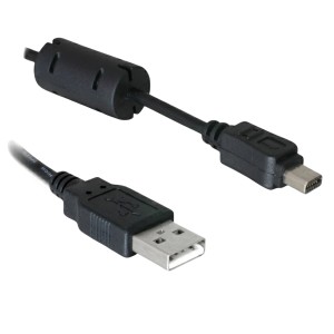 Delock Cable Camera USB-A male to Olympus 12 pin male 1m