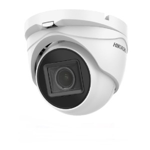 Cámara domo híbrida HIKVISION DS-2CE79H0T-IT3ZF(C) 5MP, con lente motorizada 2.7mm-13.5mm e IR40m