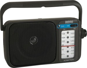 Daewoo DRP-123 Tischradio Batterie Schwarz