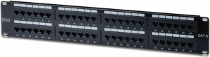 Panel de conexión Digitus DN-91648U Cat 6 UTP con 48 puertos negro