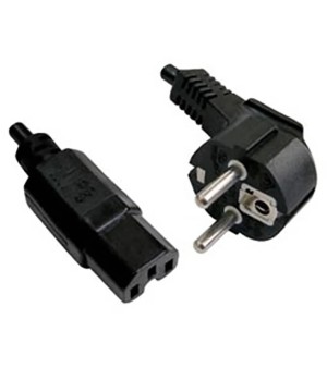 ΚΑΛΩΔΙΟ ΤΡΟΦΟΔΟΣΙΑΣ Η/Υ 3X1mm² 2m ΜΕ ΑΥΛΑΚΙ ΜΑΥΡΟ YUN