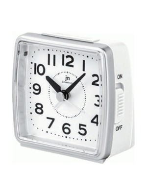 Reloj de escritorio y despertador Justaminute blanco con esfera blanca JA7050B