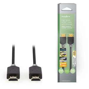 NEDIS CVBW34000AT10 Καλώδιο Premium High speed HDMI with Ethernet, HDMI αρσ. - HDMI αρσ., 1.00m.
