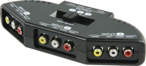 HQ AVSWITCH-6, AV Switch 3 entradas RCA a 1 salida RCA