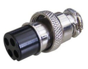 OEM, CN 033-4P, conector de micrófono VHF-UHF de 4 pines hembra