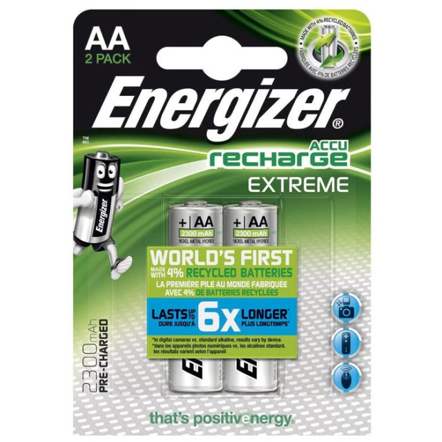 ENERGIZER AA-HR6 / 2300mAh / 2TEM EXTREME RECHARGEABLE F016503
