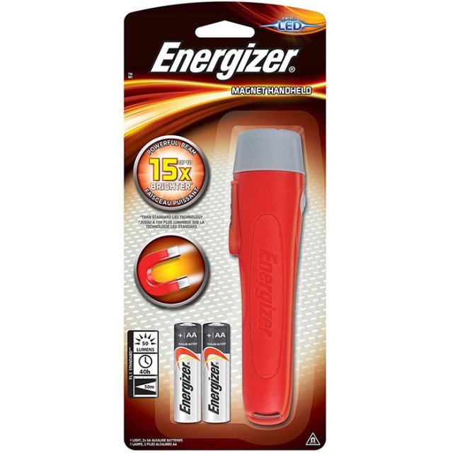 ENERGIZER MAGNET HANDHELD LED FLASH LIGHT 2AA