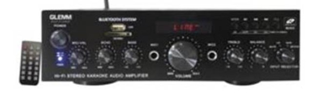 PA AMPLIFIER 2X50WATT @ 8Ohm  WITH FM - MP3 PLAYER & BLUETOOTH - SD - USB - LINE IN- MIC IN