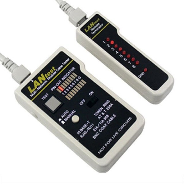 TESTER KABEL LAN TELEFON GUTSCHEIN DOPPELDISPLAY 12-25-055 COMP