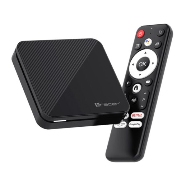 Tracer 4K TV Box 2GB RAM 16GB Android 14 WiFi Bluetooth