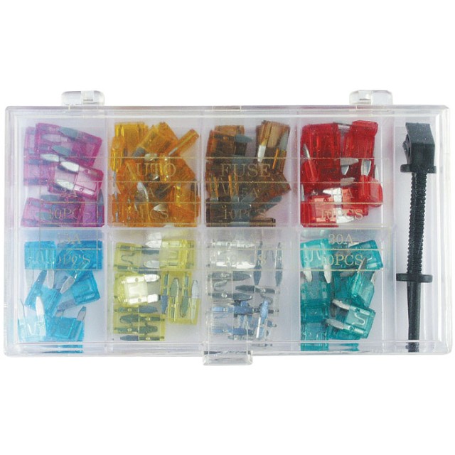 20357 TERMINALS 101pcs 100 mini fuses 3-30A and removal tool