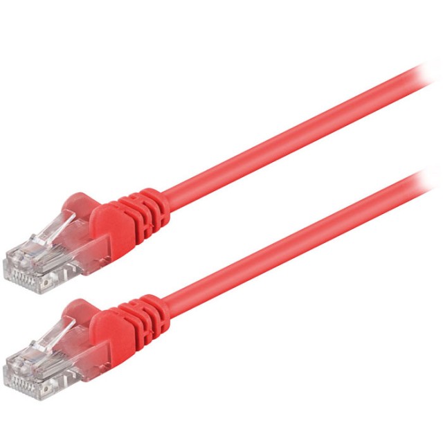 68613 CAT 5e U / UTP PATCH CABLE 0.25m RED