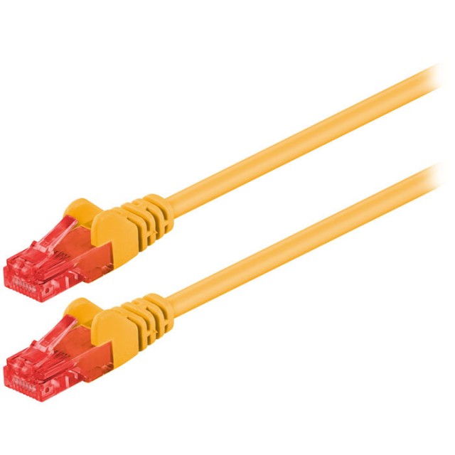 68438 CAVO PATCH CAT 6 U / UTP CCA 1m GIALLO