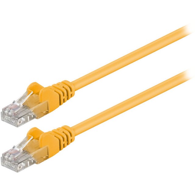 68610 CAT 5e U / UTP PATCH CABLE 0.25m YELLOW