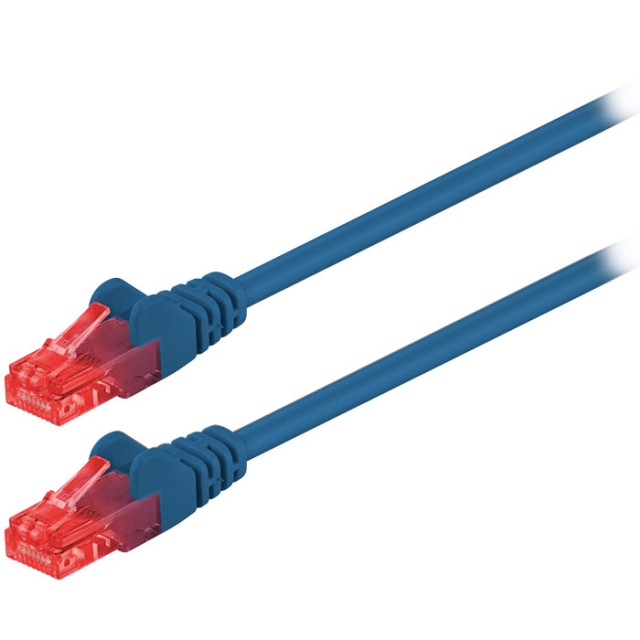 95247 CAT 6 U/UTP PATCH CABLE CCA 0.25m BLUE