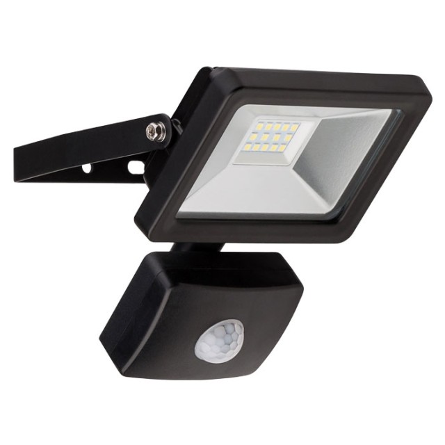 GOOBAY 58998 LED OUTDOOR FLOODLIGHT WITH MOTION SENSOR BLACK 10W 830lm