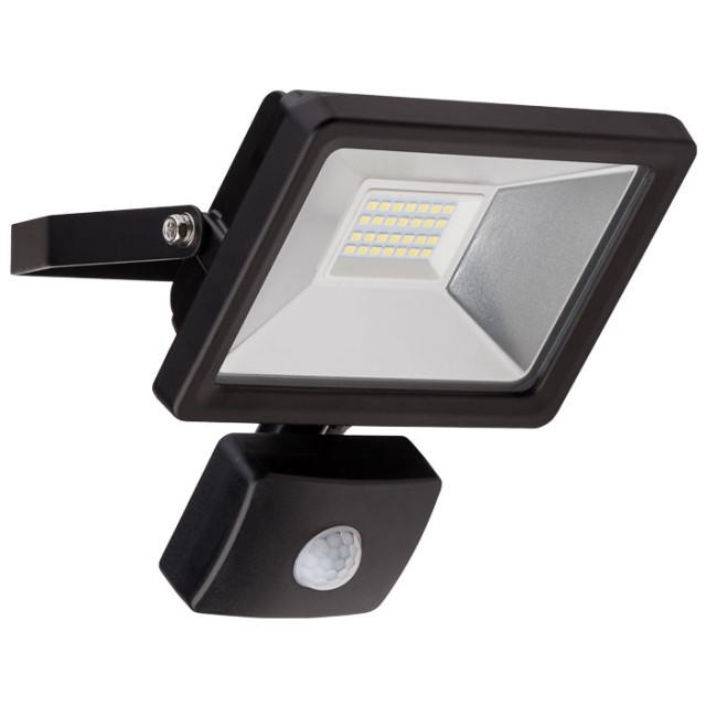 GOOBAY 58999 LED OUTDOOR FLOODLIGHT WITH MOTION SENSOR BLACK 20W 1650lm