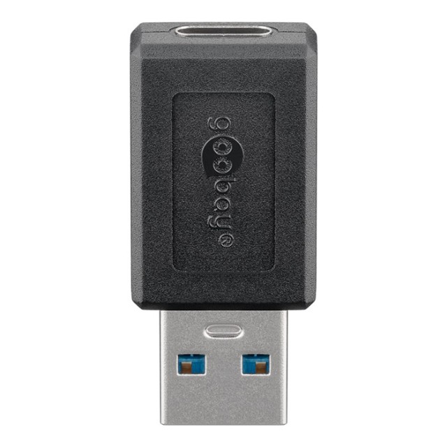 GOOBAY 45400 Αντάπτορας USB 3.2 Gen 1x1 A αρσ. - USB-C θηλ., σε μαύρο χρώμα.