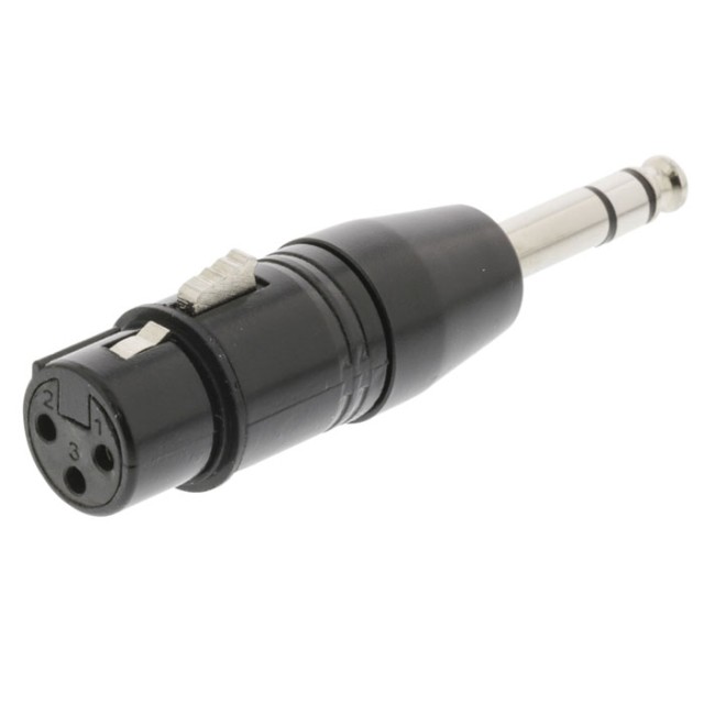 SWEEX SWOP 15941B Adaptador XLR XLR de 3 pines hembra - 6.35 mm estéreo macho negro