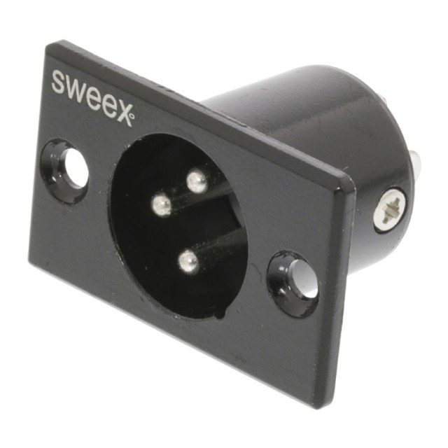 SWEEX SWOP 15910B Conector XLR 3 pines macho niquelado negro