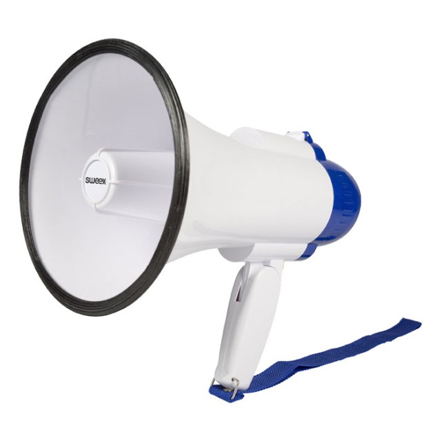 SWEEX SWMEGA 10 Megaphon Eingebautes Mikrofon Weiß / Blau