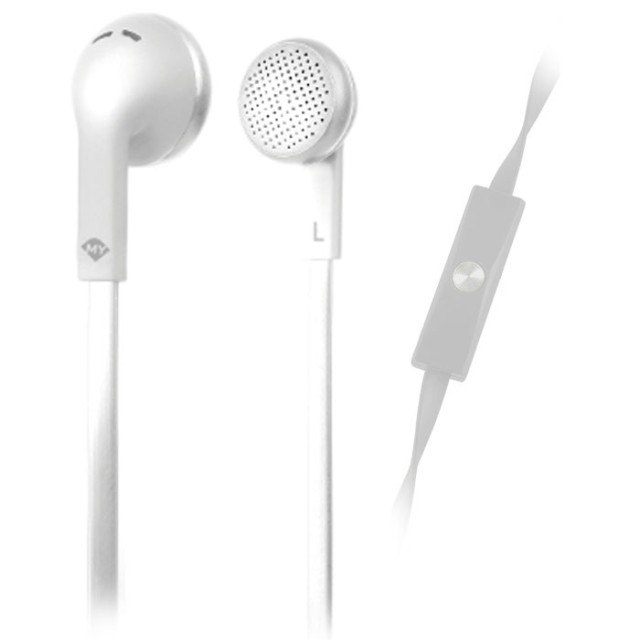 AURICULARES MELICONI MYSOUND SPEAK FLAT BLANCO IN-EAR ESTÉREO (CON MICRÓFONO)