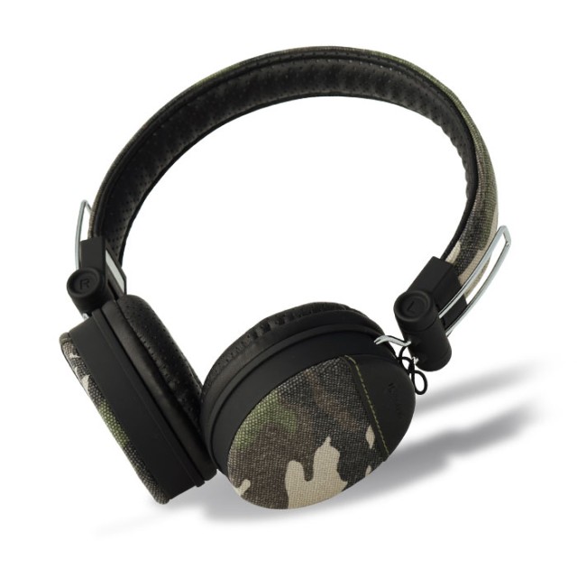 MELICONI MYSOUND SPEAK DENIM CAMOUFLAGE ON-EAR STEREO HEADPHONE WITH MICROPHONE