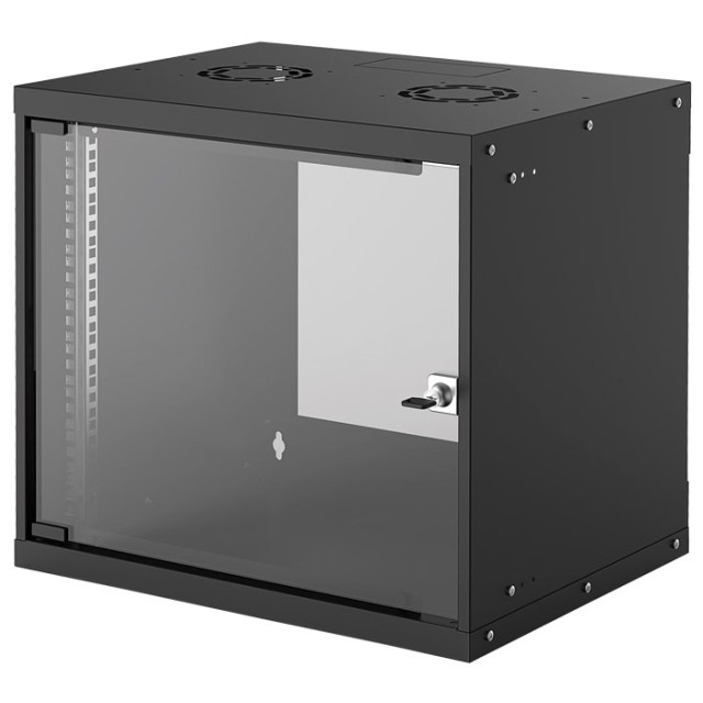 INTELLINET INT 714174 FLATPACK 19 9U (487x540x400) BASIC WALLMOUNT CABINET BLACK