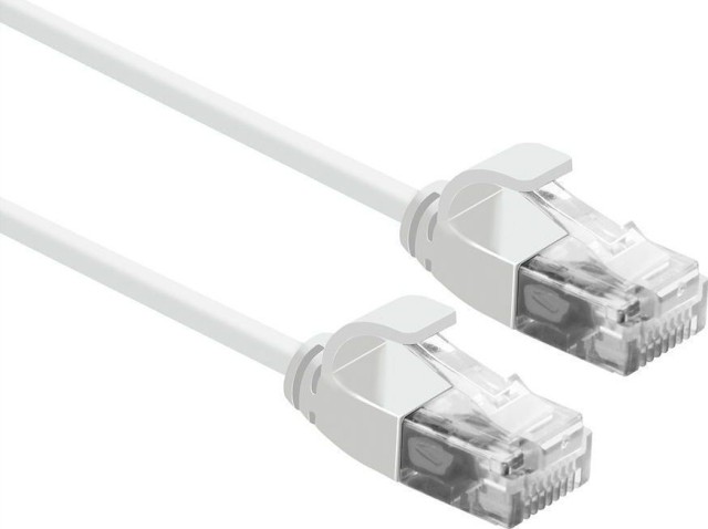 Roline U/UTP Cat.6a (Gigabit) Καλώδιο Δικτύου Ethernet 0.5m Λευκό